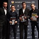 Nejlepší hráči U17 za rok 2017 - Maksym Lytvyn, Filip Babický a Jáchym Jalůvka (přebral trenér Filip Šmídek)