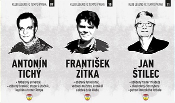 Tři noví členové Klubu legend FC Tempo Praha
