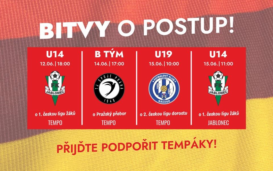 Čtyři zápasy o tři postupy!